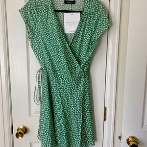 Reformation floral wrap dress. Short.